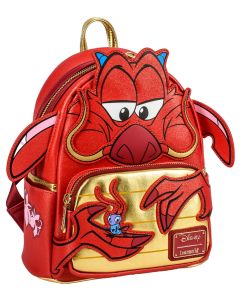 Loungefly Mulan: 25th Anniversary Mushu Glitter Cosplay Mini Backpack