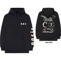 Nas: Symbols (Back Print) - Black Pullover Hoodie