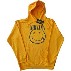 Nirvana: Inverse Happy Face - Yellow Pullover Hoodie