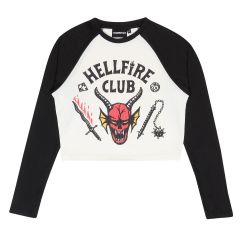 Stranger Things: Hellfire Club Long Sleeve Crop Tee