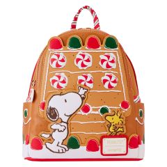 Loungefly Peanuts: Snoopy Gingerbread House Mini Backpack Preorder