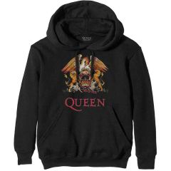 Queen: Classic Crest - Black Pullover Hoodie