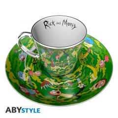 Rick & Morty: Portal Collectors Plate & Mirror Mug Set