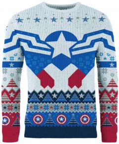 Captain America: New and Improved Sam Wilson Ugly Christmas Sweater