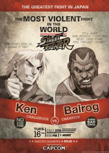Street Fighter: Ken V Balrog Limited Edition Art Print