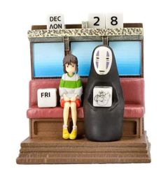 El viaje de Chihiro: toma el tren de Unabara Diorama de tres ruedas/estatua de calendario (11 cm)