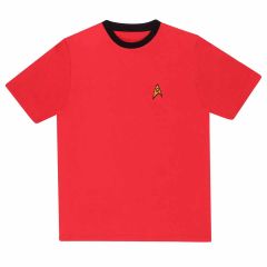Star Trek: Rotes Uniform-Ringer-T-Shirt
