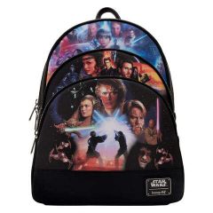 Loungefly Star Wars: Prequel Trilogy Triple Pocket Mini Backpack