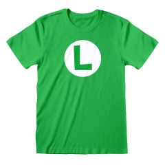 Super Mario Bros: Luigi Badge T-Shirt