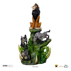 The Lion King: Scar Deluxe Art Scale Deluxe-standbeeld 1/10 (31cm)