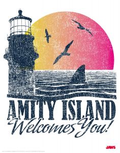 Jaws: Amity Island Welcomes You Limited Edition Art Print