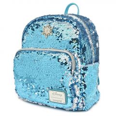 Loungefly Disney: Frozen Elsa Reversible Sequin Mini Backpack
