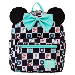 Loungefly Disney: Mickey and Minnie Date Night Diner AOP Nylon Mini Backpack