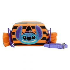 Loungefly Lilo & Stitch: Striped Halloween Candy Wrapper Crossbody Bag Preorder