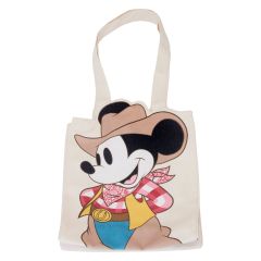 Loungefly Disney: Western Mickey Mouse Canvas Tote Bag