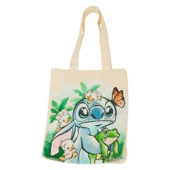 Loungefly: Disney Lilo and Stitch Springtime Stitch Canvas Tote Bag