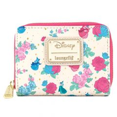 Sleeping Beauty: Floral Fairy Godmother Loungefly Zip Around Purse