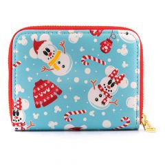 Loungefly Mickey & Minnie: Snowman Zip Around Wallet