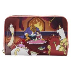 Loungefly Beauty And The Beast: Fireplace Scene Zip Around Wallet