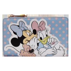 Loungefly Minnie & Daisy: Pastel Polka Dot Flap Wallet Preorder