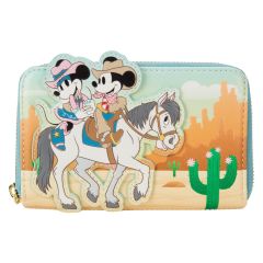 Loungefly Disney: Western Mickey & Minnie Zip Around Wallet