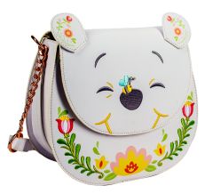 Loungefly Winnie The Pooh: Cosplay Folk Floral Crossbody Bag