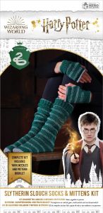 Harry Potter: Slytherin Hogwarts House Mittens and Slouch Socks Knitting Kit
