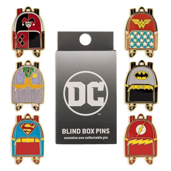 Loungefly Pin de caja ciega para mochila de DC Comics