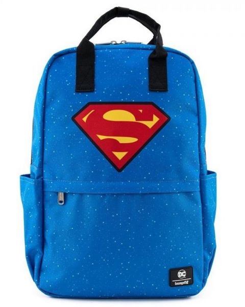Loungefly DC Comics Superman Shield and Star Cosplay Nylon Backpack