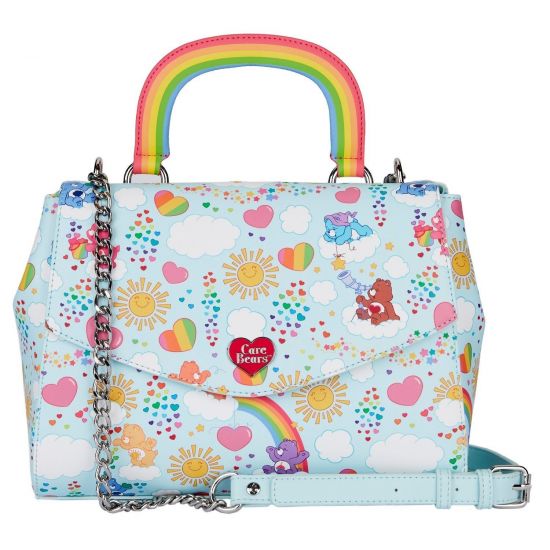 Loungefly Care Bears AOP Rainbow Handle Crossbody Bag Preorder