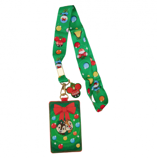 Loungefly: Disney Chip And Dale Ornament Lanyard mit Kartenhalter