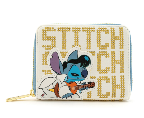 Loungefly Cartera con cremallera alrededor de Elvis Stitch de Lilo y Stitch de Disney
