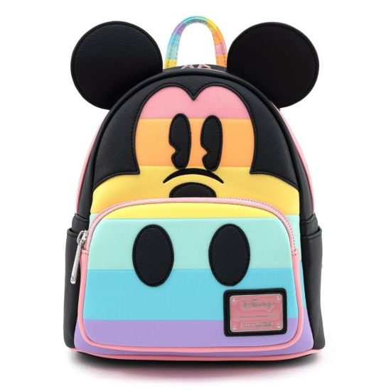 Loungefly Disney Mickey Mouse Pastel Rainbow Cosplay Mini Backpack