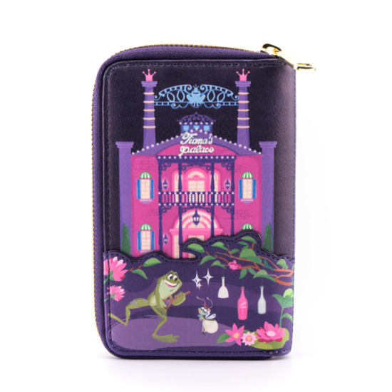 Loungefly Précommande de portefeuille zippé Disney La Princesse et la Grenouille Tiana's Palace