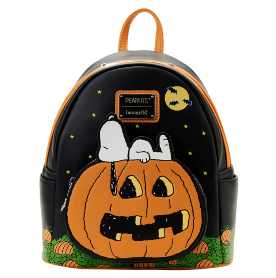 Loungefly Peanuts Great Pumpkin Snoopy Glow in the Dark Mini Backpack