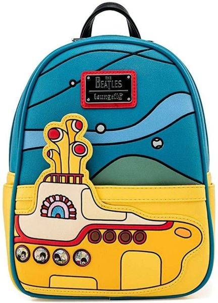 Loungefly Mini sac à dos sous-marin jaune des Beatles