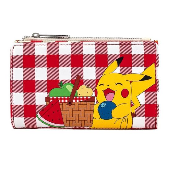 Loungefly Cartera con solapa y cesta de picnic Pokémon Pikachu