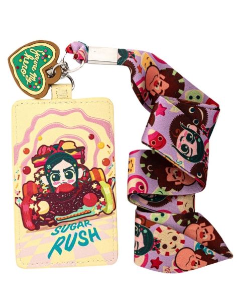 Loungefly Disney Wreck-It Ralph Sugar Rush Racers Lanyard with Cardholder