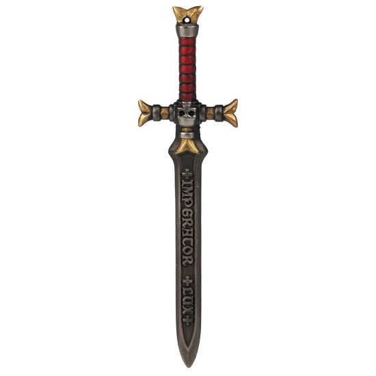 Warhammer 40,000: Emperor's Champion Black Sword Keychain - Gold/Red