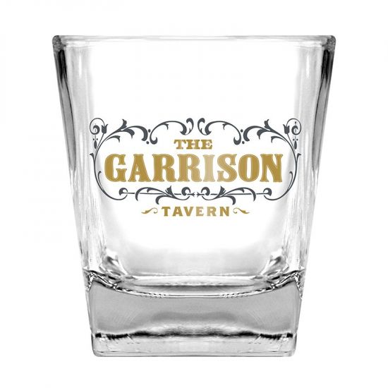 Peaky Blinders Garrison Tumbler Glass with slate Coaster gift set personalised 