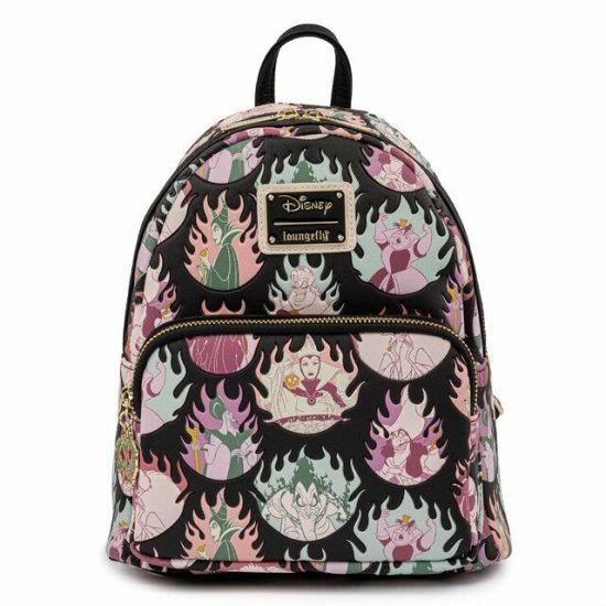 Disney: Villains Pastel Flames Loungefly Mini Backpack Preorder