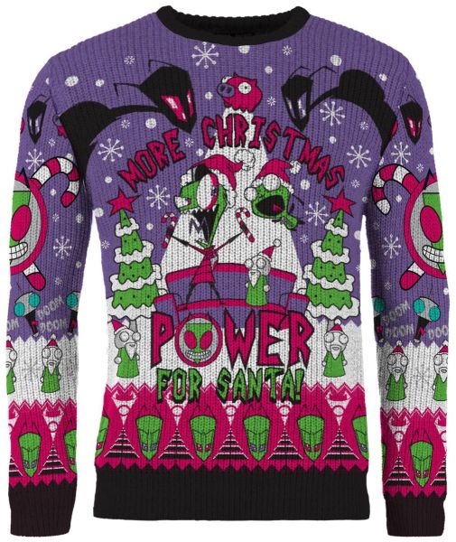 Invader Zim: More Power For Santa Ugly Christmas Sweater/Jumper