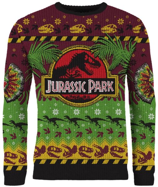 Jurassic Park: Dino-mite Holidays Ugly Christmas Sweater/Jumper