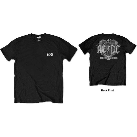 AC/DC: Black Ice (Back Print) - Black T-Shirt