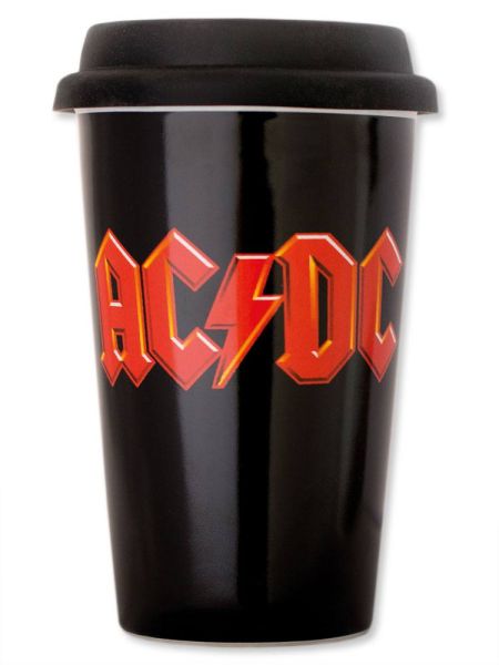 AC/DC : Précommande de tasse de voyage avec logo
