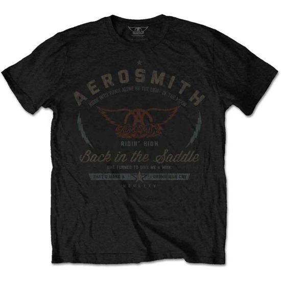 Aerosmith: Back in the Saddle - Black T-Shirt