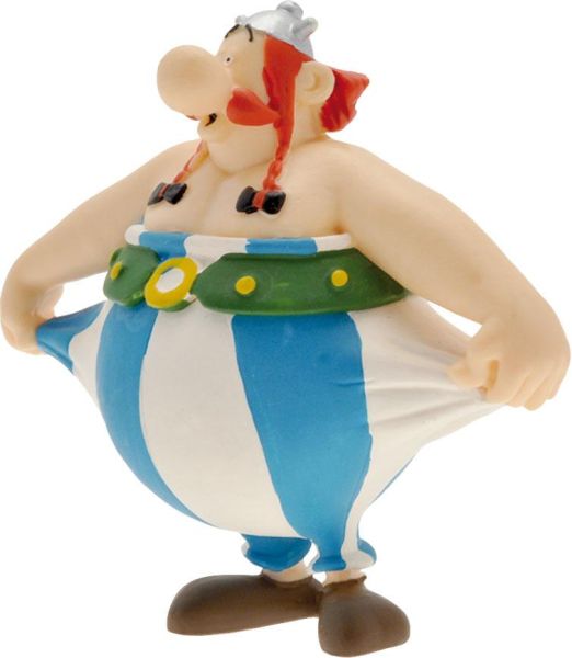 Asterix: Obelix Holding His Pants Figure (8cm) Preorder