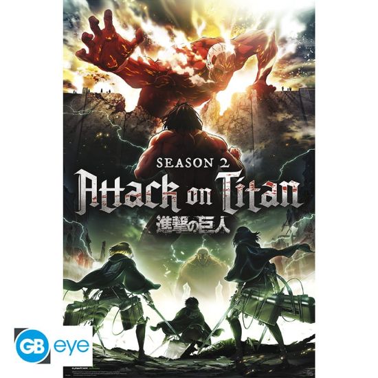 Attack on Titan: Key Art S2 Poster (91.5 x 61 cm) Vorbestellung