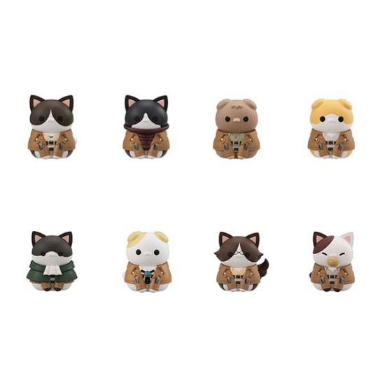 Aanval op Titan Mega Cat Project: Scout Regiment danyan verzamelen! Handelsfiguren 8-pack (3 cm) Pre-order