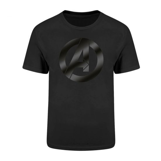 The Avengers: Black On Black Icon T-Shirt